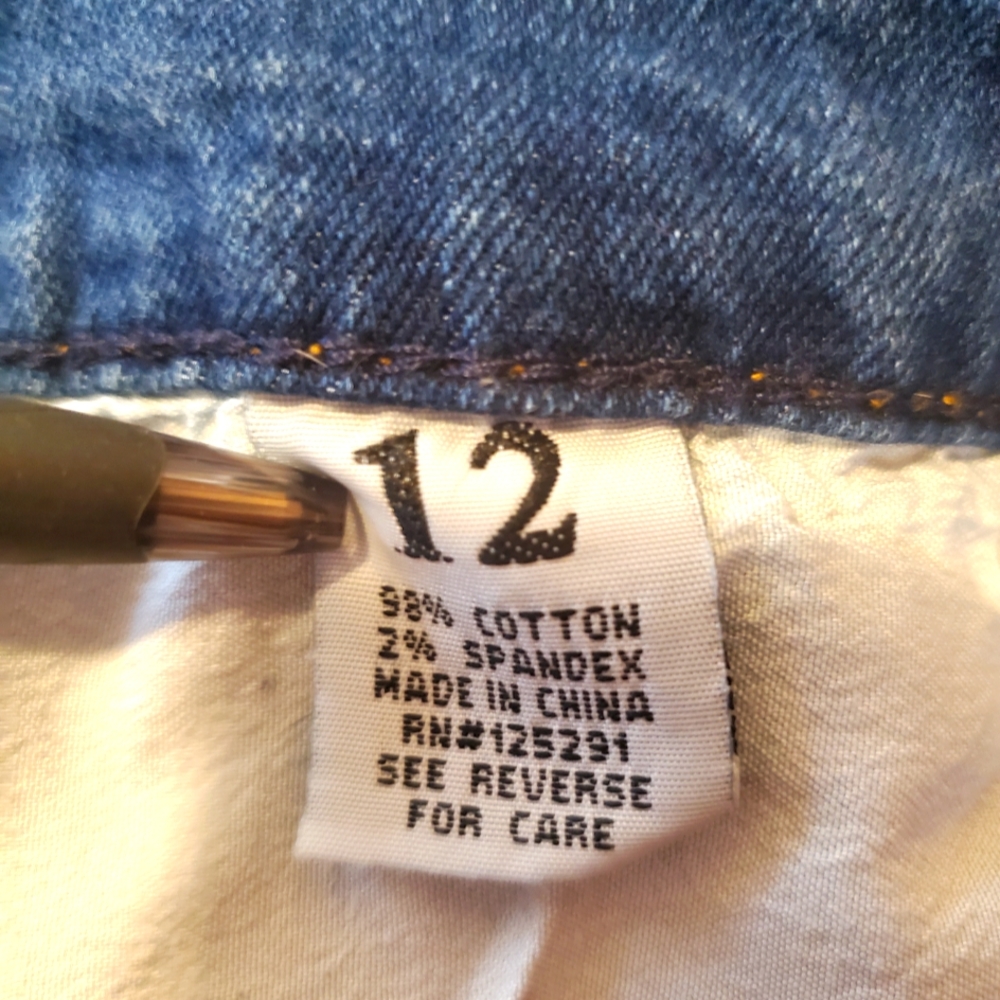 Pink Velvet distressed jeans. NWOT kids 12 - Picture 7 of 10